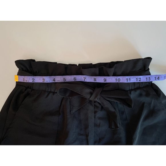 Black Paperbag Cinch Shorts - Picture 6 of 8